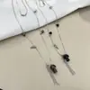 Collar de Ágata Negra Apilado de Doble Capa Yiwu Sa Bao para Mujer, Cadena para Clavícula de Diseño de Nicho, Gargantilla de Champiñón Versátil y Elegante