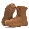 Botas tácticas de caña alta marrones botas de combate para exteriores botas de entrenamiento militar botas de desierto para hombre negras botas de cuero suela de goma botas de senderismo