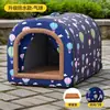 Casa para Perros Chios, Refugio Impermeable para Gatos al Aire Libre, Casa Caliente de Escondite para el Invierno, Casa Cerrada para Perros