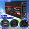 Inversor 12V a 220V110V300W conversión de energía solar para coche fuera de red onda de corrección de alta frecuencia