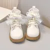 Botas Martin macias para meninas, nova coleção primavera/outono 2026, botas de couro confortáveis e com forro quente para crianças, botas de princesa estilo retrô para meninas mais velhas
