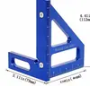 Regla Triangular de Ángulo Recto para Carpintería Aleación de Aluminio 45/90 Grados Multiángulo Decoración Regla Cuadrada de Marcado de Alta Precisión Carpintero Carpintería