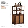 Aparador de Madeira Maciça Vintage Armazenamento Estilo Country Americano Sala de Estar Armário Antigo Pousada Armário de Jantar Balde Decorativo Criativo Armário