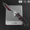 Delta Game Merchandise Cuchillo Verdugo Arma de Metal 22cm Modelo Sin Afilar Accesorio Decoración Artículo Coleccionable
