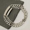 Pulsera de pareja de personalidad europea y americana de nuevo acero de titanio joyería clásica de moda de acero inoxidable para hombres y mujeres con venta al por mayor de fabricantes
