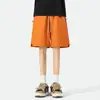 Shorts Esportivos Casuais de Secagem Rápida com Proteção Solar e Bolso com Zíper para Homens e Mulheres, Outono Fino Respirável Solto Dopamina Cinco Pontos