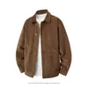 Otoño/Invierno 2026 Chaqueta Abrigo de Pana de Manga Larga Hombro Caído Cómoda Cálida Versátil para Hombre al por Mayor