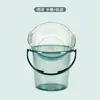 Balde Grande de Água de Plástico para Uso Doméstico, Balde para Banho de Dormitório Estudantil, Conjunto de Bacia, Balde Transparente Portátil para Armazenamento de Água no Atacado