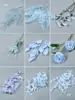 Flor Azul Flor de Boda Lade Ruta de Flores Decoración de Boda con Flores Floricultura Flor Artificial Arco de Hortensias Flor