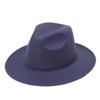 Chapéu de coco liso estilo europeu e americano britânico chapéu Jazz de aba leve masculino e feminino chapéu de cowboy vintage chapéu de palco de lã atacado de fábrica
