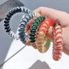 Comercio exterior color gel línea telefónica Anillo para el pelo combinación de colores cuerda para el pelo alta elasticidad cristal caramelo tres colores combinación cuerda para la cabeza funda de cuero