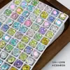 Rinestones para Uñas Flor de Hielo de Cristal Dongzhou DIY Cuadrados Gruesos Caramelo de Hielo Celebridad de Internet Rinestones de Fondo Puntiagudo Punto de Hielo Accesorios DIY Irregulares