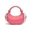 Bolso de textura popular para mujer de este año, bandolera versátil, bolso de mano casual de moda, bolso bandolera de color sólido al por mayor