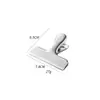 Juego de clips de sellado de acero inoxidable transfronterizos, boquilla puntiaguda, pinza de cocodrilo, clips de sellado a prueba de humedad para snacks, cuchara para granos de café, cuchara medidora para leche en polvo
