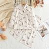 Roupa infantil transfronteiriça temu nova camisa de manga comprida para meninos e meninas terno estampa de desenho animado celebridade da internet outono terno de duas peças