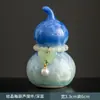 Enfeites de Cabaça com Esmalte Cristalizado Cerâmica Mini Animais de Chá Pequenos Frescos Brinquedos para Mesa de Chá Acessórios para Cerimônia do Chá Decorações de Mesa de Escritório