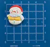 Chaveiro Pingente Colorido Brilhante de Resina Desenho Animado Papai Noel, Boneco de Neve e Urso Acessório DIY