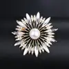 Broche de Acrílico da Moda para Mulheres, Alfinete Eletrodepositado em Liga, Broche Acessório de Roupa