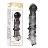 Agradable Funda de Cristal Vibratoria de Diente de Tigre, Dragón y Lobo con Partículas Elevadas para Hombres, Juguete Sexual para Adultos con Bloqueo de Semen y Alargamiento