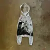 Moletom de manga comprida y2k estampa de desenho animado jaqueta com capuz estilo punk dark street hip hop moletom com capuz ins