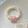 Goma para el pelo de gato rosa estilo japonés suave linda para niña cuerda para el pelo accesorio elástico para el pelo regalo del Día del Niño