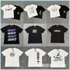 Camiseta Informal de Manga Corta con Estampado Británico Trendy de Nicho Transfronterizo Adwysd Sun Roll High Street para Hombres y Mujeres Atuendo de Pareja Trendy