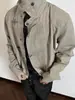 Hebilla de Avión Vintage Estilo Americano Chaqueta de Solapa para Hombres y Mujeres, Abrigo de Trabajo Corto Ancho Retro Vintage Americano de Primavera y Otoño
