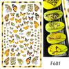 Transfronteiriço fonte nail art adesivos ins retro borboleta retro rosa flor cor adesivo adesivos de unhas unhas