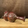 Jarrón Ruyi tallado en madera de ébano Es un adorno decorativo para gabinetes de sala de estar en casa, un artículo de artesanía para regalos de inauguración de casa