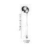 Fabricantes de lixamento de fonte cabo de 3mm aço inoxidável 304 espátula escorredor colher concha de sopa espátula de cozinha doméstica pá de fritura utensílios de cozinha