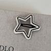 Preto e branco combinando nuvem estrela de cinco pontas oca presilha de cabelo fofa simples BB clip clip para franja lateral acessórios de cabelo novo