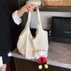 Bolso de Hombro Retro Bolso Tejido Nuevo Bolso de Playa Casual para Vacaciones Diseño de Nicho Bolso Tote Portátil Listo para la Venta