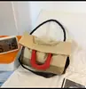 Bolso Tote de Hombro para Llevar a Mano, Estilo Nuevo, para Hombres y Mujeres, Marca de Moda de Color Contrastante, Ligero, Gran Capacidad, Portátil bajo el Brazo, Bolso para Viajes Diarios