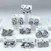 Pendientes Retro de Nicho de Gama Alta con Nudo de Lazo y Diseño Espiral para Mujer, Estilo Geométrico Retorcido de Metal, Pendientes de Acero Inoxidable con Cierre de Presión l