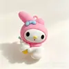 Sanrio Colgante de Muñeca de Goma Blanda 3D Kuromi My Melody Llavero Accesorios Decoración de Mochila Regalo Venta al por Mayor