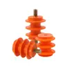 Aislador amarillo M6/M8/M10 pilar de fila cero 28/30/40/50/60 alto con varilla/sin varilla