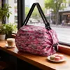 Nova Bolsa de Ombro Dobrável para Viagem Bolsa de Armazenamento Portátil Espessa Sacola de Compras Ecológica para Supermercado