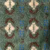 Tela de Lana Tejida Jacquard Verde de Lana de Cordero para Otoño e Invierno Abrigos y Ropa Hechos a Mano, Tela Polar Elástica para Mantas