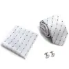 AliExpress EBAY 7.5cm corbata de negocios set de corbata para hombre boda corbata de poliéster caja de regalo fabricantes