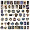 50 Adesivos Metálicos Estilo Punk Mundo Originais para Skate Capa de Celular Copo d'Água Planejador Criativo Adesivos Atacado