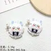 Tarjeta linda divertida de dibujos animados wawa accesorios de resina pegamento de crema cuerda para pasador de pelo diy material decorativo para agujero de taza zapatos lote