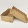 Frete Grátis Caixa de Sapato com Tampa Tiandi Caixa de Papelão Kraft Papelão Ondulado Armazenamento de Sapatos Caixa de Embalagem Expressa em estoque LOGOTIPO Imprimível