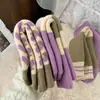 Meias grossas de outono e inverno para mulheres, até o meio da panturrilha, meias de terry lisas extra grossas, meias de pelúcia anti-frio em forma de coração para o meio da panturrilha