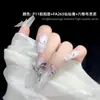 Acessórios de Nail Art com Design de Borboleta e Zircônia Dourada, Luxo Leve Dourado e Prateado Decorações de Unha Exquisite com Strass, Venda por Atacado em Estoque