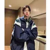 Cortavientos Chaqueta Deportiva Estilo Hip-Hop Americano High Street para Hombres y Parejas, Primavera y Otoño, Marca de Alta Gama Tendencia Chaqueta Cleanfit