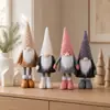 Muñeco sin rostro transfronterizo, gnomo navideño telescópico para ancianos, figura de pie, estilo nórdico, adorno para ventana de Navidad
