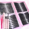 Clúster Individual de Comercio Exterior Transfronterizo Europeo y Americano Segmentado 10-18 mm Pestañas Postizas DIY Pestañas Versátiles Gruesas Naturales Rizadas D Venta al por Mayor