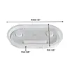 Molde para Bandeja de Velas Listrada Oval para Decoração DIY Velas de Gesso Decorativas de Natal Suporte de Exibição Molde de Silicone