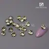 K9 Nuevos Pedrería de Uñas Redondas de 6 mm con Base Puntiaguda de Gama Alta, Pedrería Tridimensional Super Brillante para Decoración de Uñas de Vidrio DIY
