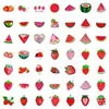 50 Pegatinas de Graffiti de Fresas Rosas para Taza de Agua Teléfono Móvil Pegatinas Decorativas Impermeables Pegatinas Creativas de Fresas para DIY Venta al por Mayor